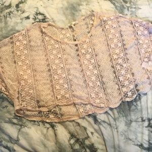 Floral Pink See Through Blouse